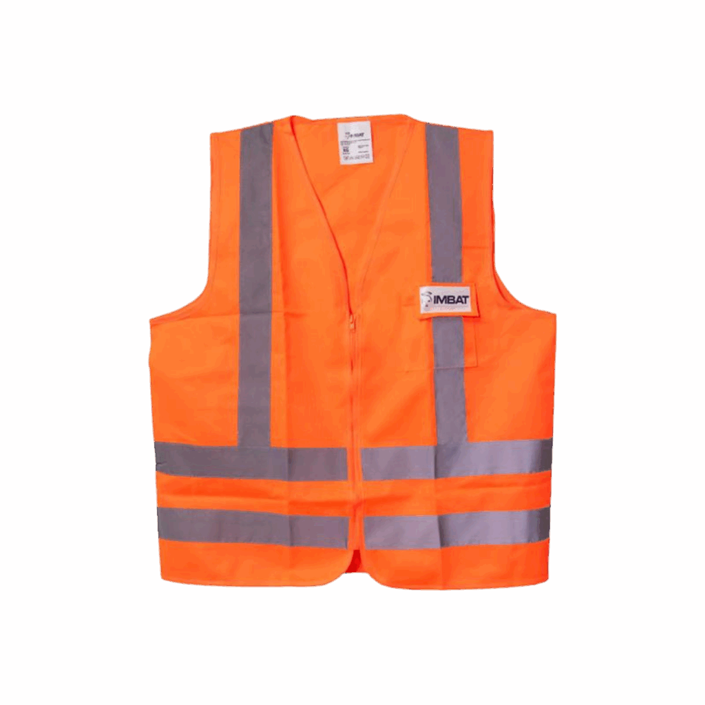 COLETE REFLETIVO COM 1 BOLSO LARANJA G IMBAT